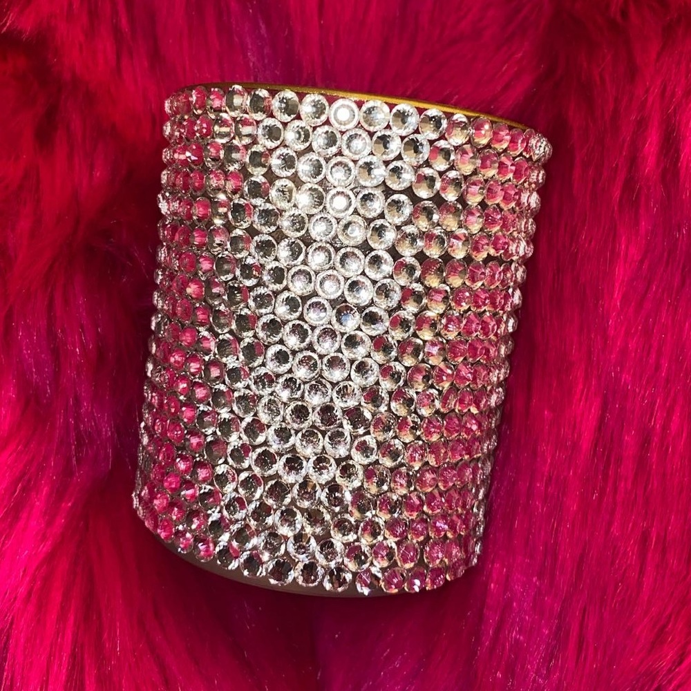 Rhinestone candle holder